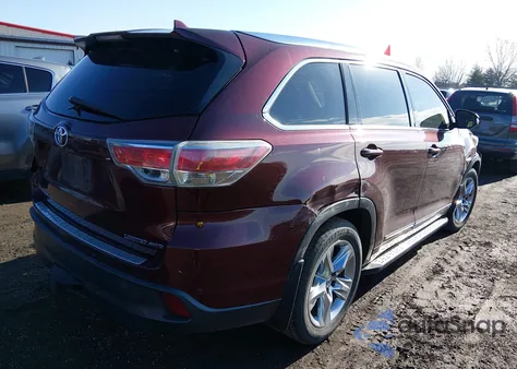 2014 Toyota Highlander Limited Platinum V6 z USA, uszkodzony, nr VIN 5TDDKRFH8ES030722